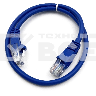 Патч-корд Buro UTP 4 пары cat5E CCA molded 0.25м голубой RJ-45 (m)-RJ-45 (m)