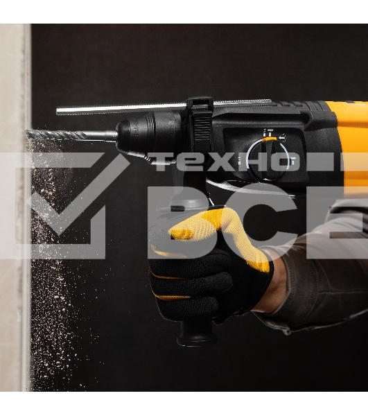 Перфоратор электрический RHH-800-26, SDS-plus, 800 Вт, 3 Дж, 3 плюс 1 реж. Denzel