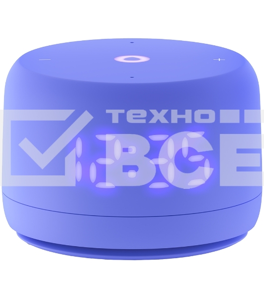 Умная колонка Yandex Станция Лайт 2 Алиса фиолетовый 6W 1.0 BT/Wi-Fi 10м