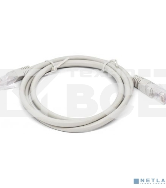 Кабель патч-корд, Filum FL-U6-2M U/UTP 6 cat. 2м, 26AWG(7x0.16 мм), омедненный алюминий (CCA), PVC, серый