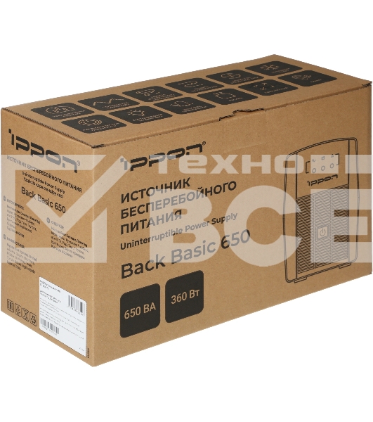 Источник бесперебойного питания Ippon Back Basic 650 337477