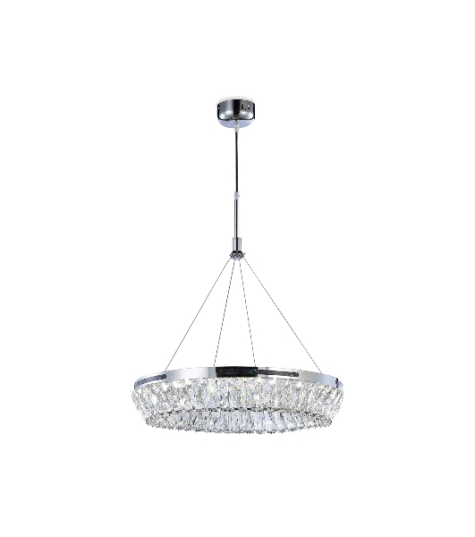 Светильник Ambrella light TR5022 CH/CL хром/прозрачный 3000K/4200K/6400K 47W D500*540 (Без ПДУ)