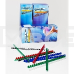 Пружины для переплета пластиковые Office Kit d=10мм 51-70лист A4 белый (100шт) BP2021, фото 1