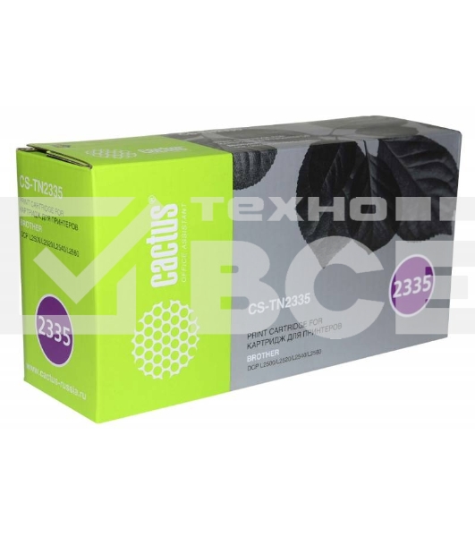 Картридж лазерный Cactus CS-TN2335 черный (1200 стр.) для Brother DCP L2500/L2520/L2540/L2560