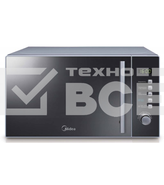 Микроволновая печь Midea AM820CMF 20 л, 800 Вт, серебристый