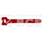 Хомут-липучка 125 мм, 20 шт., красный, фото 1