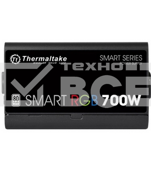 Блок питания Thermaltake Smart RGB (PS-SPR-0700NHSAWE-1), 700Вт, 80 PLUS, 120мм, черный