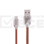 Кабель USB ACD-Allure Type-C ~ USB-A Кожа, 1м, коричневый (ACD-U926-C2N), фото2