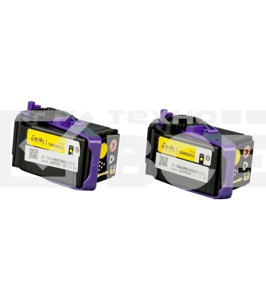 Картридж Sakura 106R02611 для Xerox Phaser 7100, желтый, 9 000 к. (в комплекте 2 шт., на 4 500 к. каждый)