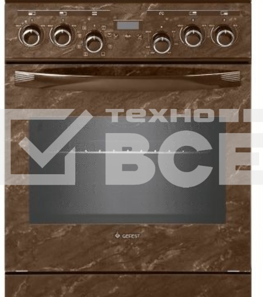 Электрическая плита Gefest 5560-03 0054 коричневый / с рисунком 