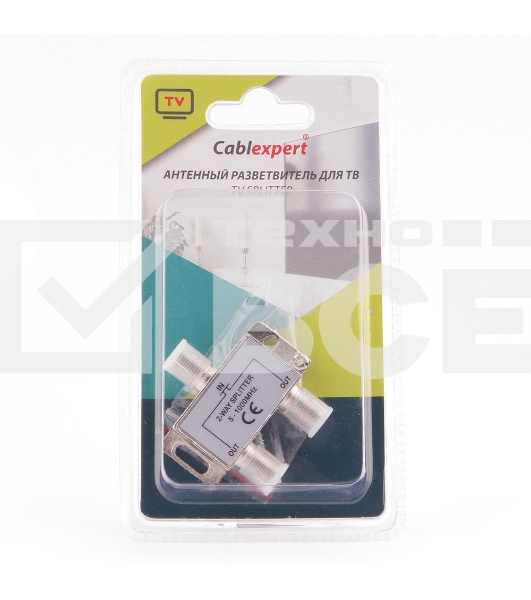 Разветвитель на 2 телевизора, Cablexpert AS-TV-02, 5-1000MHZ