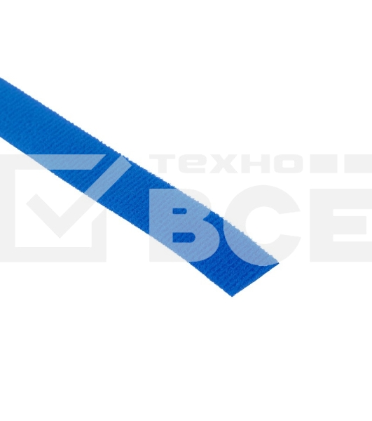 Лента-липучка многоразовая 5 м х 20 мм, синяя (1 шт.) Rexant