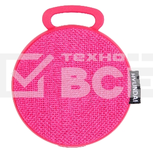 Колонка портативная Hyundai H-PAC150 красный 3W 1.0 BT/3.5Jack/USB 10м 300mAh