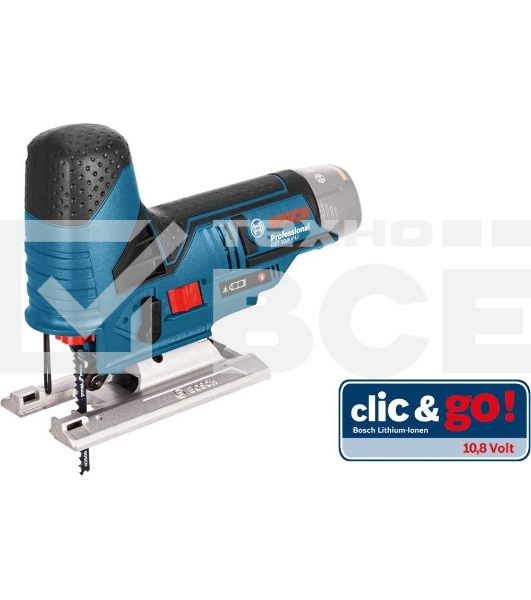 Лобзик акк. BOSCH GST 10,8 V-LI БЕЗ АКК. и З/У (0.601.5A1.001)10.8В LiION 1500-2800ход/мин дер.70м