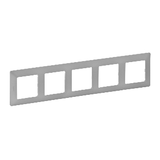 Рамка 'Алюминий'. 5-постовая универсальная  Valena LIFE