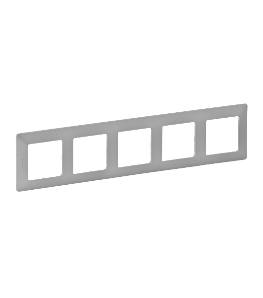 Рамка 'Алюминий'. 5-постовая универсальная  Valena LIFE