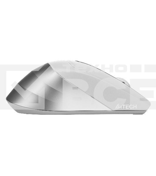 Мышь беспроводная A4Tech Fstyler FG35 серебристый/белый, 2000 dpi, радиоканал, USB, кнопки - 6