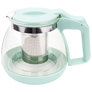 Чайник заварочный MENTOLO, 1,1 л, из жаропрочного стекла с фильтром из нерж стали