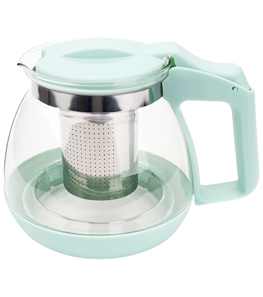 Чайник заварочный MENTOLO, 1,1 л, из жаропрочного стекла с фильтром из нерж стали