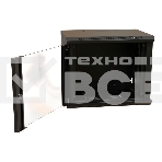 Шкаф коммутационный WRline (WR-TW-1266-GP-RAL9004) настенный 12U 600x600мм пер.дв.стекл 2 бок.пан. 60кг черный 520мм 650мм IP20 сталь, фото4