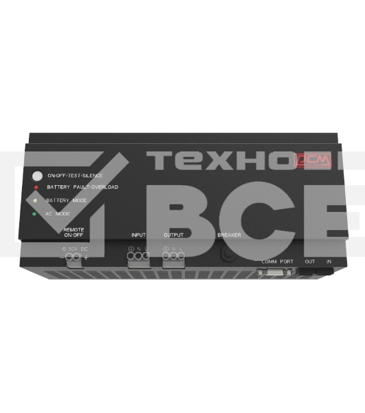 Источник бесперебойного питания Powercom DRU 500VA/300W, DIN Rail, 230V, RS-232, 2 year warranty (1114005)