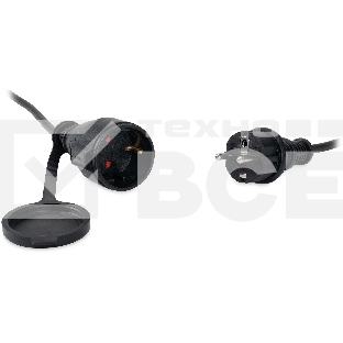 Удлинитель силовой Starwind ST-PS1.20/FRB-16 3x1.0 кв.мм 1 розет. 20 м КГ 16A без катушки черный