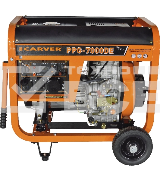 Генератор Carver PPG- 7000DE 6.3кВт