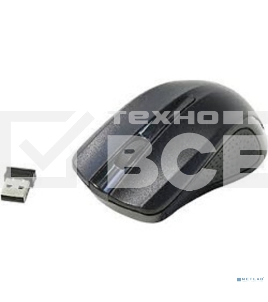 Мышь беспроводная Oklick 485MW черный, 1200 dpi, радиоканал, USB, кнопки - 3