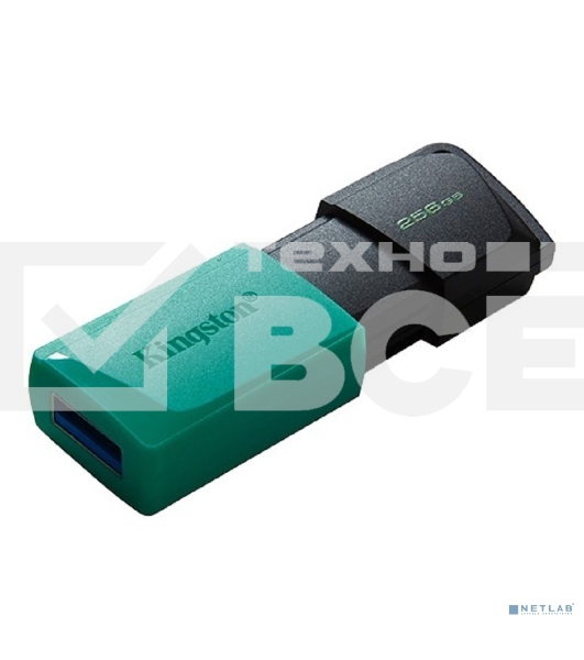 Флеш диск Kingston 256Gb DataTraveler DTXM DTXM/256GB USB3.2 черный/зеленый