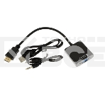 Адаптер HDMI (M)-VGA (F) 00-00027496 BLACK GOPOWER, фото2