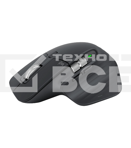 Мышь беспроводная Logitech MX Master 3s графитовый, 8000 dpi, радиоканал, Bluetooth, USB, кнопки - 7