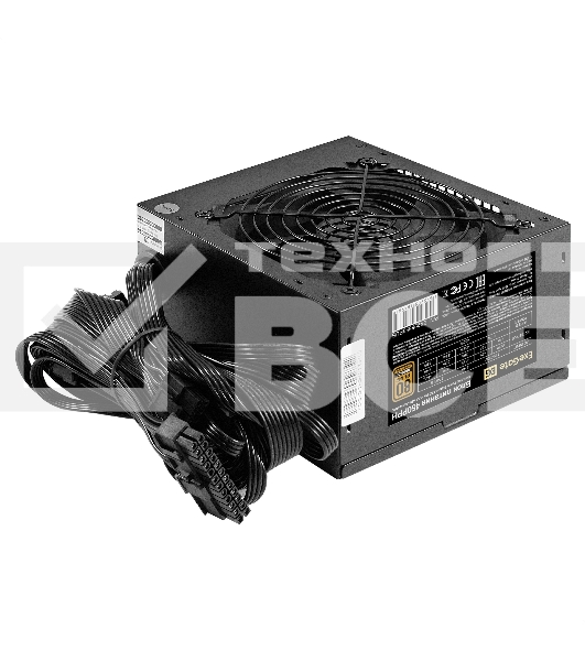 Блок питания 450W ExeGate 80 PLUS Bronze 450PPH-S (ATX, APFC, SC, КПД 88% (80 PLUS Bronze), 12cm fan, 24pin, (4+4)pin, 2xPCI-E, 3xSATA, 3xIDE, кабель 220V 1,8м с защитой от выдергивания, black, Color Box)