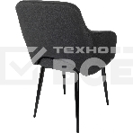 Кресло офисное Бюрократ CH-380F черный, эко.кожа, на ножках металл, фото6