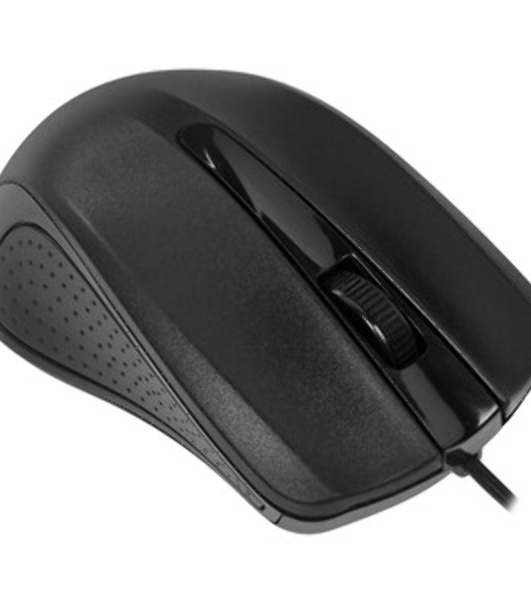Мышь проводная Oklick 225M черный, 1200 dpi, USB, кнопки - 3