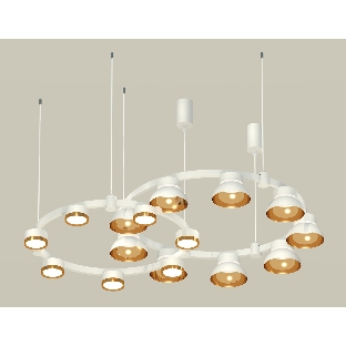 Светильник Ambrella light XR92081110/16 SWH/PYG/CL белый песок/золото желтое полированное/прозрачный GX53