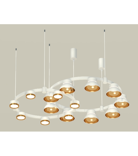 Светильник Ambrella light XR92081110/16 SWH/PYG/CL белый песок/золото желтое полированное/прозрачный GX53