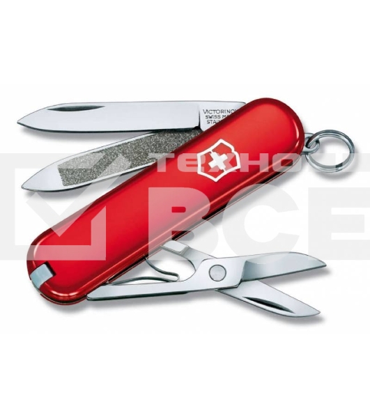 Нож перочинный Victorinox Classic (0.6203) 58мм 7 функций красный