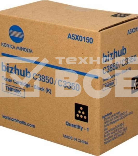 Картридж лазерный Konica-Minolta bizhub C3350/C3850 черный TNP-48K