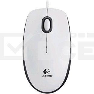 Мышь проводная Logitech M100 белый, 1000 dpi, USB, кнопки - 3