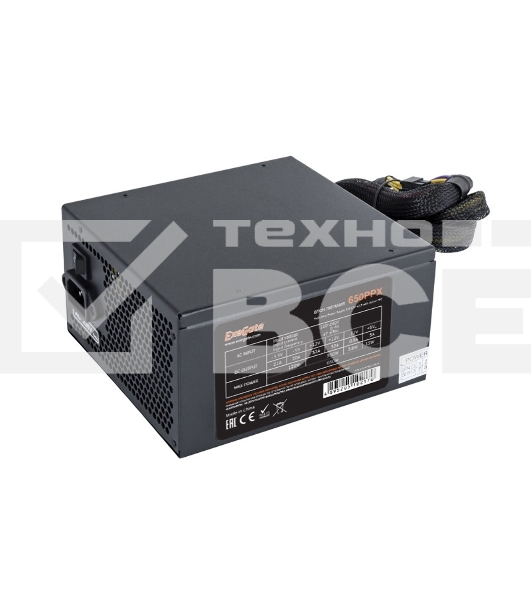 Блок питания Exegate 650PPX RTL (EX259612RUS-S), 650Вт, 140мм, черный