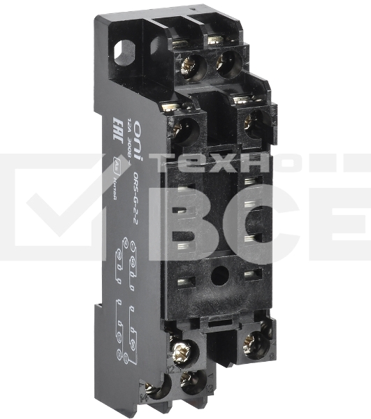 Розетка ORS-G-2-2 для реле OGR-2 2C ONI ORS-G-2-2-G