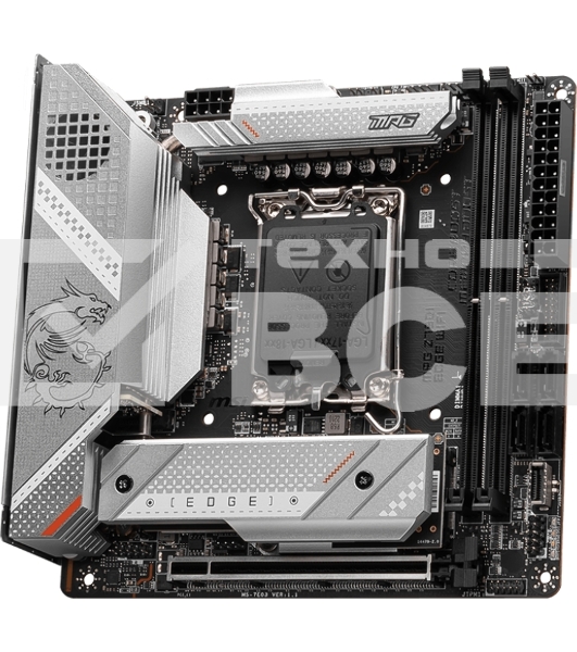 Материнская плата MSI MPG Z790I EDGE WIFI, LGA 1700,  Intel Z790, 2xDDR5, 4xSATA, 3xM.2, 1xPCIe 5.0 x16, 1xDP, 1xHDMI, 1x 2.5Gb LAN, 1xUSB-C 3.2 Gen 2x2, 2xUSB-A 3.2 Gen 2, 4xUSB-A 3.2 Gen 1, Mini-ITX