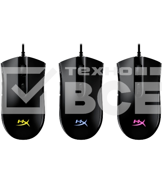 Мышь проводная HyperX Pulsfire Core черный, 6200 dpi, USB, кнопки - 7