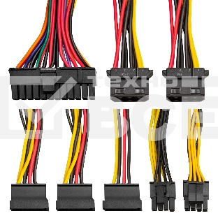 Серверный блок питания Exegate EX264624RUS 200W ExeGate ServerPRO-1U-200DS (1U, 2x4 cm fans, 24pin, (4+4)pin, PCI-E, 3xSATA, 2xIDE)