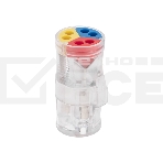 Экспресс-клемма СМК 2273-2x3R проходная разъемная 3 полюса 3х2-проводная 0,5-2,5мм² (50 шт/уп) Rexant, фото2