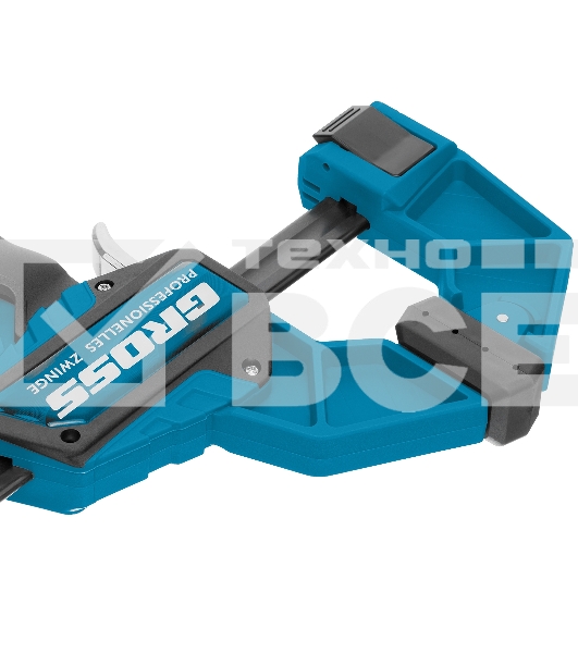 Струбцина реечная Gross быстрозажимная, пистолетного типа, пошаг. механизм, пластиковый корпус,150 мм