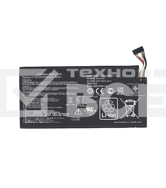 Аккумуляторная батарея C11-ME370TG для Asus Google Nexus 7 WiFi 3,75V, 16Wh
