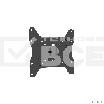 Универсальное фиксированное настенное крепление Wize WF43F для 10'-37' LCD телевизоров, VESA 200х200, расстояние от стены 1.9 см, до 25 кг, черный, фото 1