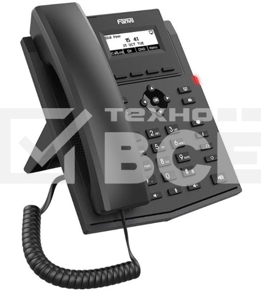 Телефон IP Fanvil X301W c б/п черный