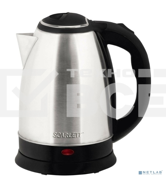 Чайник электрический Scarlett SC-EK21S26 1.8л. 1800Вт серебристый (корпус: нержавеющая сталь)